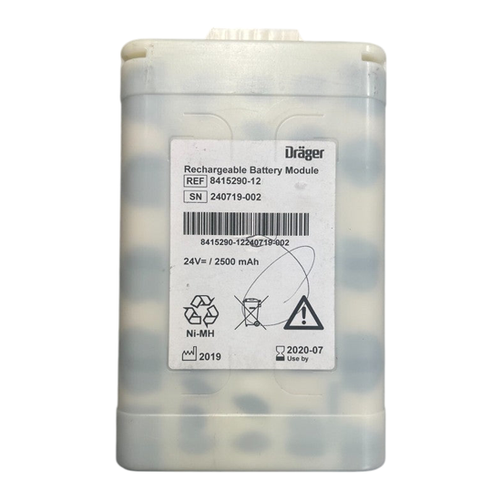 Rechargeable Battery Module 24V 2500MAH 8415290-12 Drager -Original